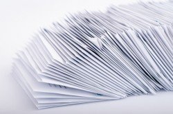 Stack of post letters