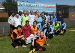 Image shows DM Services Sponsor Local Football Competition